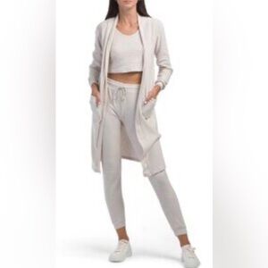 Better Together Elegant Cream Open-Front Cardigan Size Small